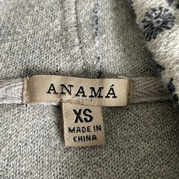 ANAMA Womens Zip Up Hoodie XS Multicolor Aztec Boho Hi Low Anthropologie Hippie - Picture 5 of 12